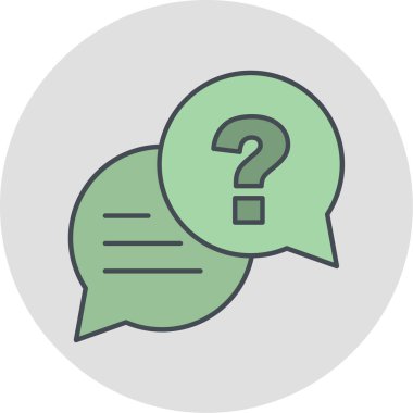 Soru işareti simgesi. vektör illüstrasyonu