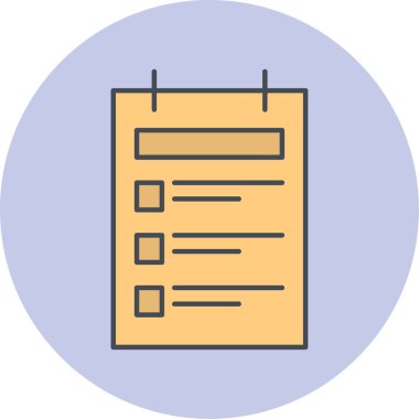 Pano simgesinin vektör illüstrasyonu