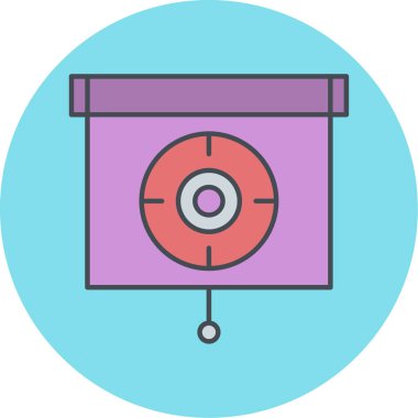 hedef simge vektör illüstrasyonu