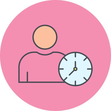 Bir insan simgesinin vektör illüstrasyonu