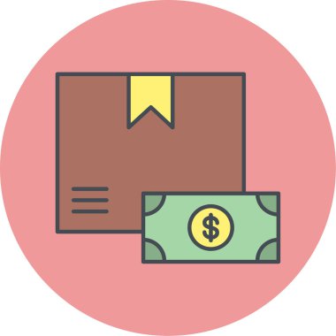 Alışveriş simgesinin vektör illüstrasyonu