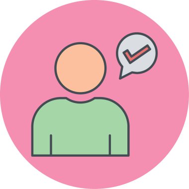 kullanıcı. Web simgesi basit illüstrasyon