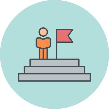 İş ve finans simgesinin vektör illüstrasyonu