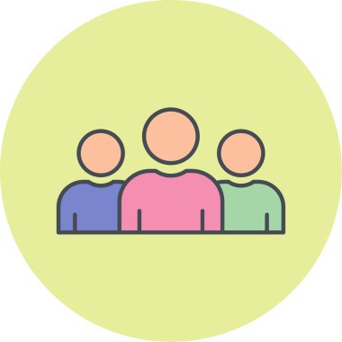 İnsan simgesinin vektör illüstrasyonu