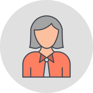 Avatar simgesi, vektör illüstrasyonu