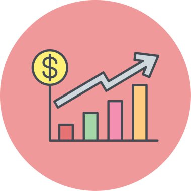 iş büyümesi simgesi vektör illüstrasyonu