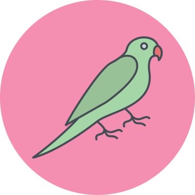 papağan simgesi vektör illüstrasyonu