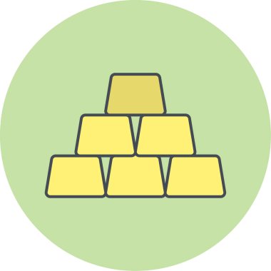 Bir çubuk simgesinin vektör illüstrasyonu