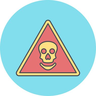 Uyarı işaretinin vektör çizimi