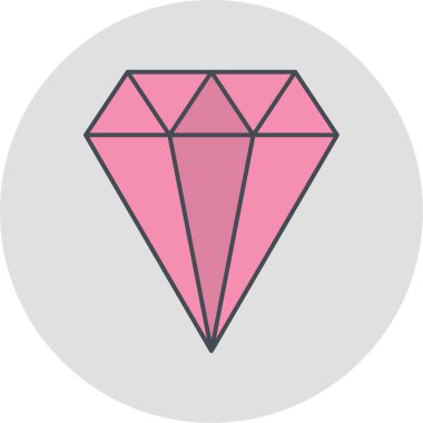 Elmas simgesi vektör illüstrasyonu