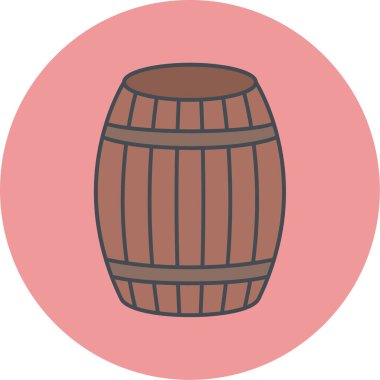 Bira fıçısı ikonu. vektör illüstrasyonu