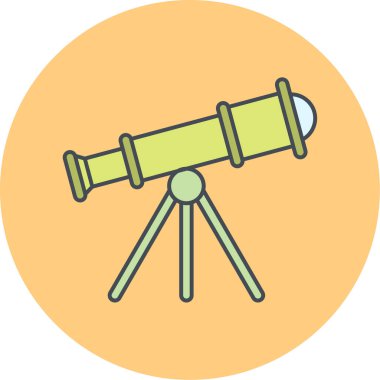 Teleskop. Web simgesi basit tasarım