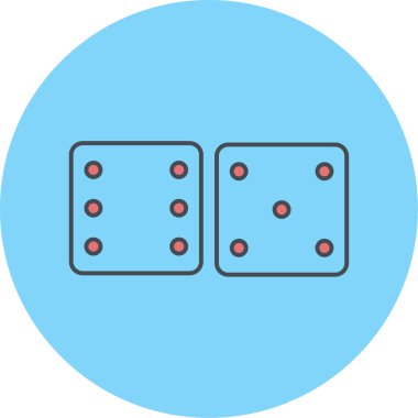 zar simgesi vektör illüstrasyonu