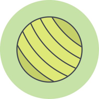 Top web simgesinin vektör illüstrasyonu