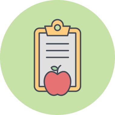 elma simgesinin vektör illüstrasyonu