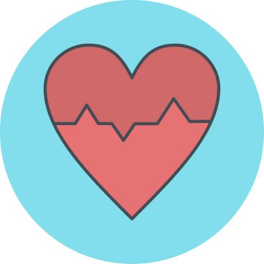 kalp simgesi modada izole edilmiş arkaplan