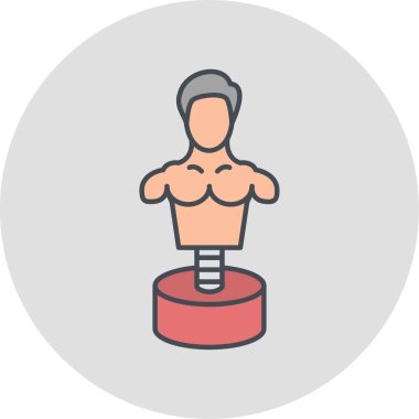 Modern b 'nin vektör illüstrasyonu insanoğlunun ikonundan yoksun