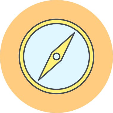 pusula simgesi modadan izole edilmiş arkaplan