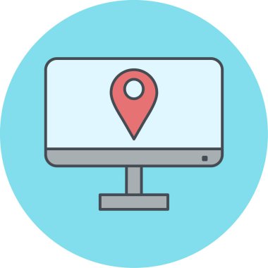 seo modern simgesinin vektör illüstrasyonu