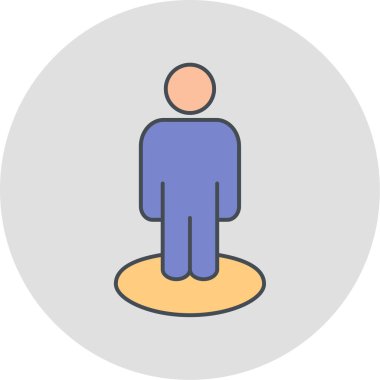 man simgesi vektör illüstrasyonu