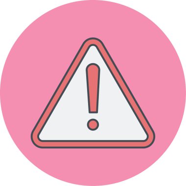 Ünlem işareti simgesi. vektör illüstrasyonu