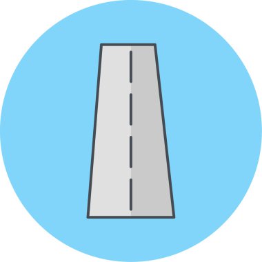 yol simgesi vektör illüstrasyonu