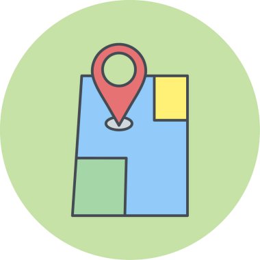 Harita iğnesi. Basit tasarım