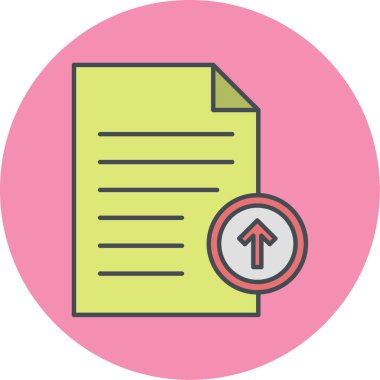 belge simgesi vektör illüstrasyonu