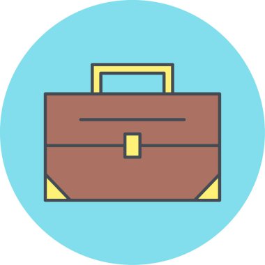 evrak çantası ikonu vektör illüstrasyonu