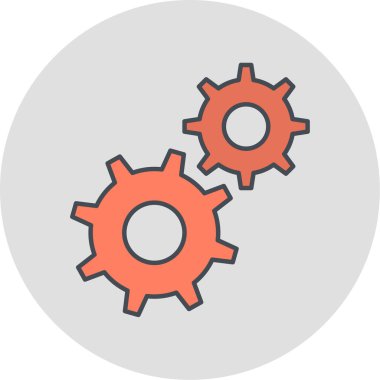 ayar simgesi vektör illüstrasyonu