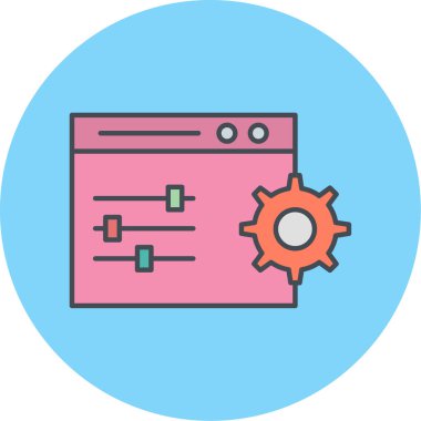 seo modern simgesinin vektör illüstrasyonu