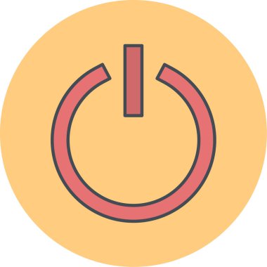 Güç. Web simgesi basit illüstrasyon