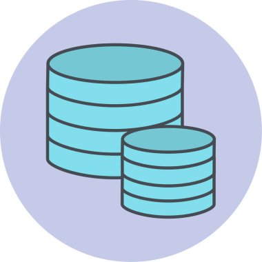 veritabanı simgesi çizimi