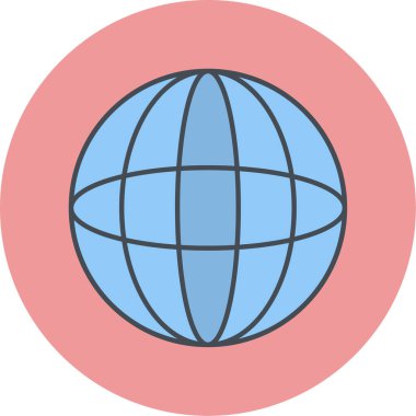 küresel ağ. Basit resimleme