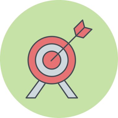 hedef simge vektör illüstrasyonu