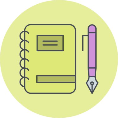 kitap simgesi vektör illüstrasyonu