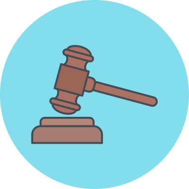 Hukuk simgesinin vektör illüstrasyonu