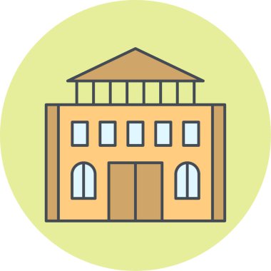 Modern üniversite simgesinin vektör illüstrasyonu