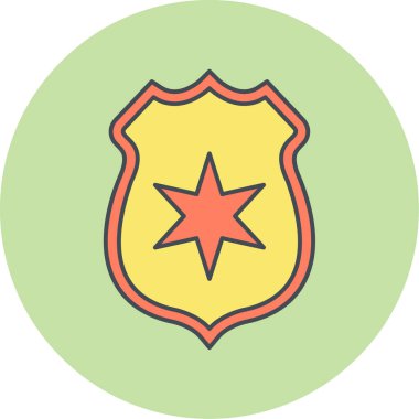 kalkan simgesi, vektör illüstrasyonu