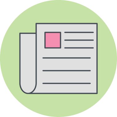 Dosya simgesinin vektör illüstrasyonu