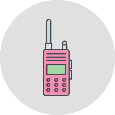 Cep telefonu simgesinin vektör illüstrasyonu