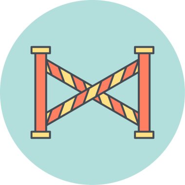 bariyer simgesi vektör illüstrasyonu