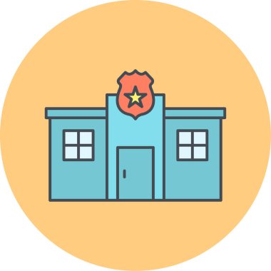 Modern hastane simgesinin vektör illüstrasyonu