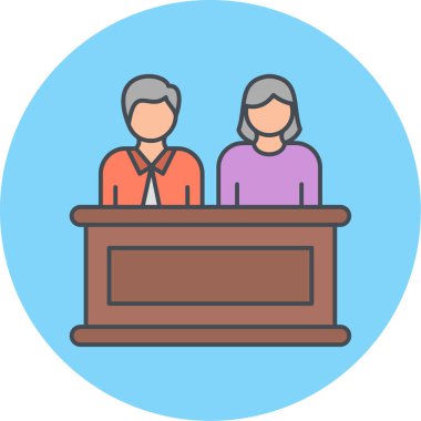 İş insanları vektör simgesi modern basit tasarım