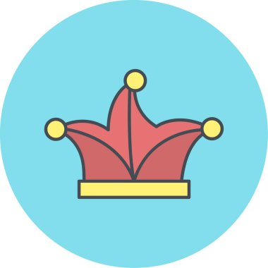 taç simgesi vektör illüstrasyonu