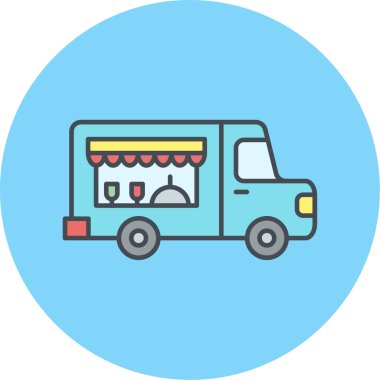 fast food vektör simgesi modern illüstrasyon