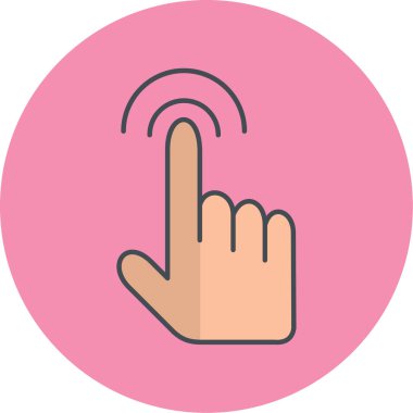 el imleci simgesi, vektör çizim