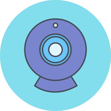 Kamera simgesi. Web düğmesi. vektör illüstrasyonu