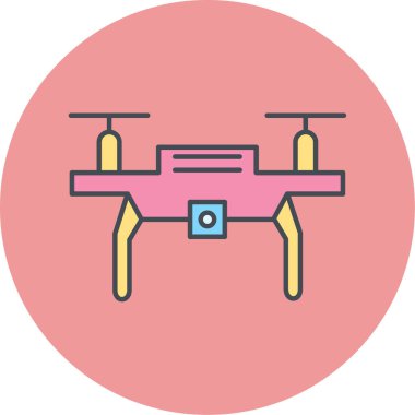 Drone simgesinin vektör illüstrasyonu