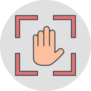 el simgesi vektör illüstrasyonu